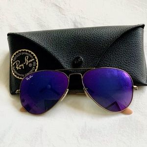 Purple RayBans Aviators